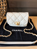 Chanel 22S Coco Love Mini Flap | Baby Blue Lambskin & Plexiglass — photo 1