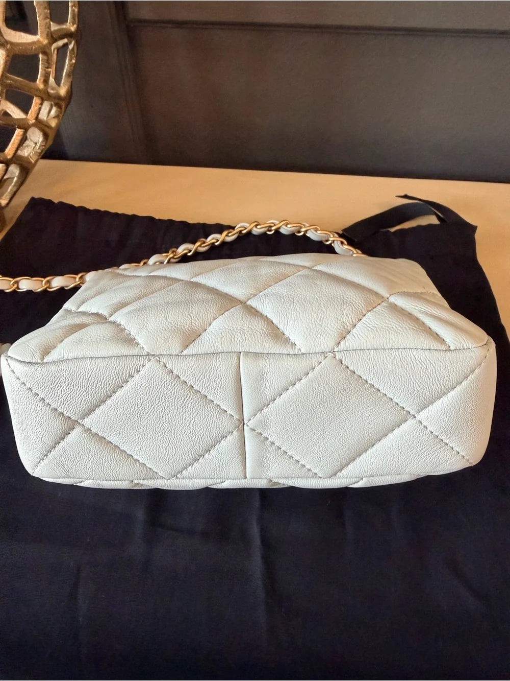 Chanel 22S Coco Love Mini Flap | Baby Blue Lambskin & Plexiglass — photo 5