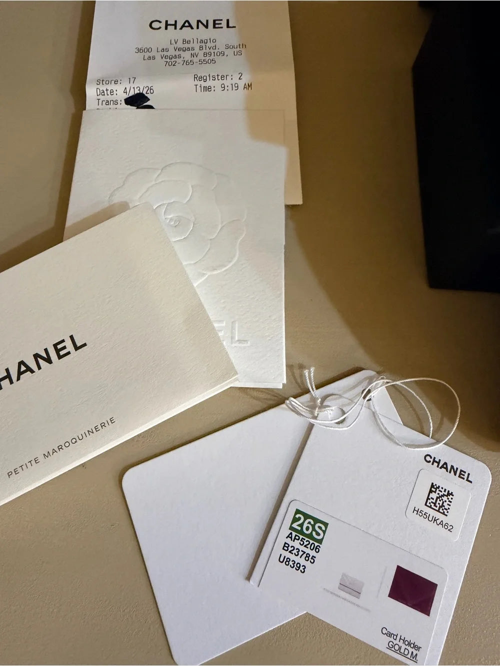 Chanel 26S Chevron Caviar Compact Wallet | Burgundy | Full Set — photo 2