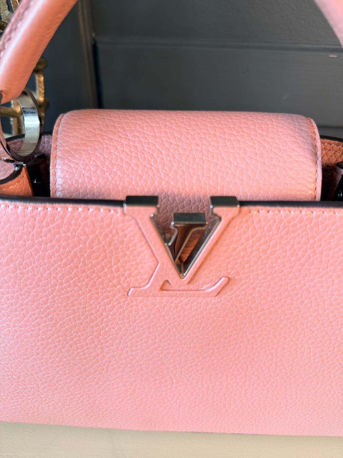 Louis Vuitton pink Capucines — detail photo 1717