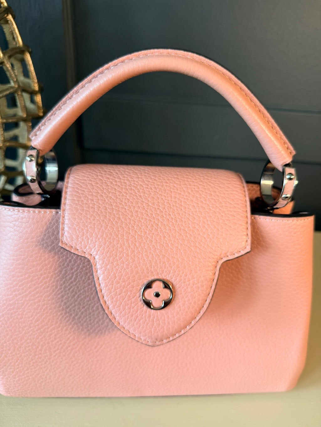 Louis Vuitton pink Capucines — detail photo 1719