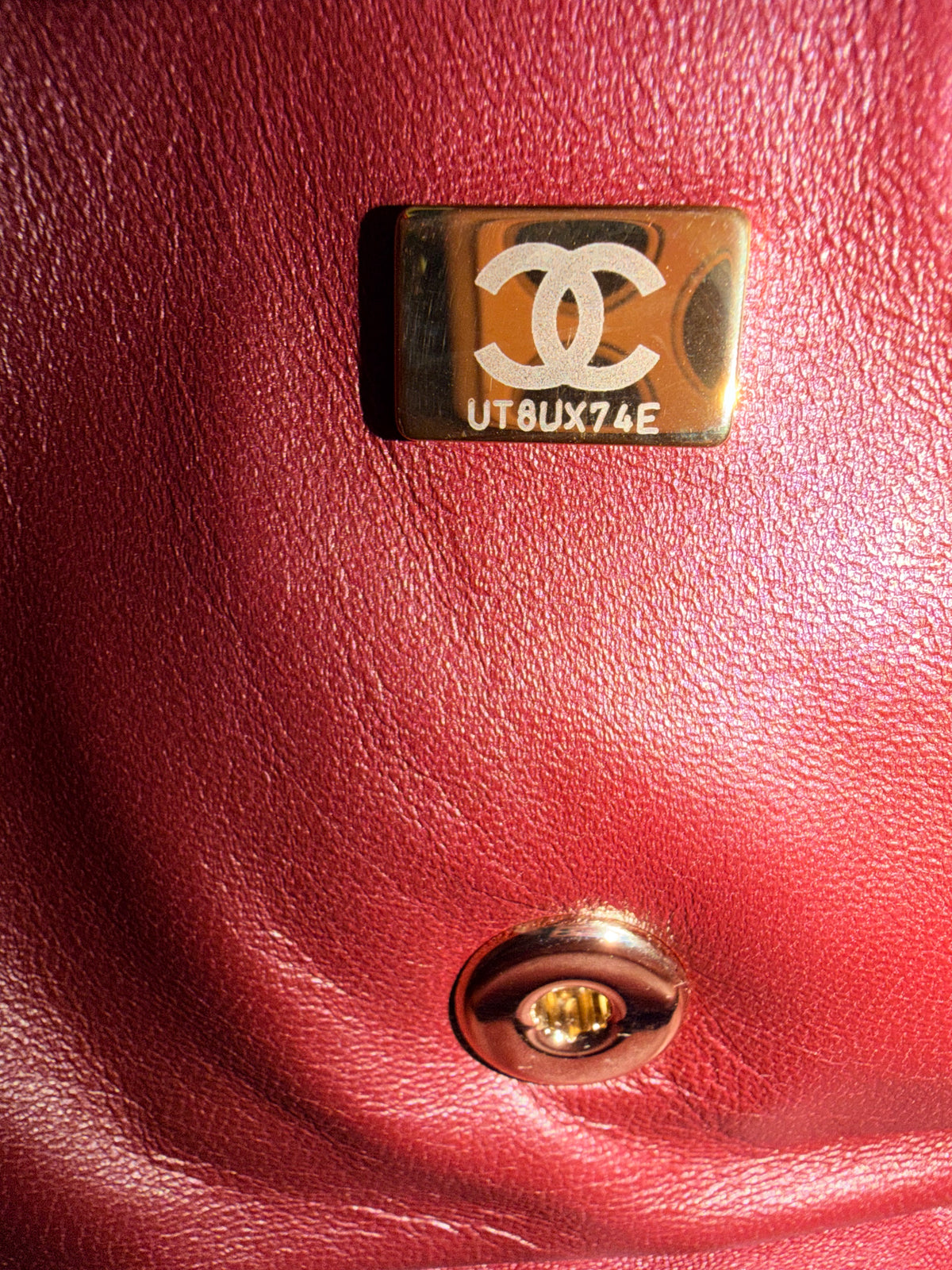 Chanel sunset shaded sequin mini flap bag — details