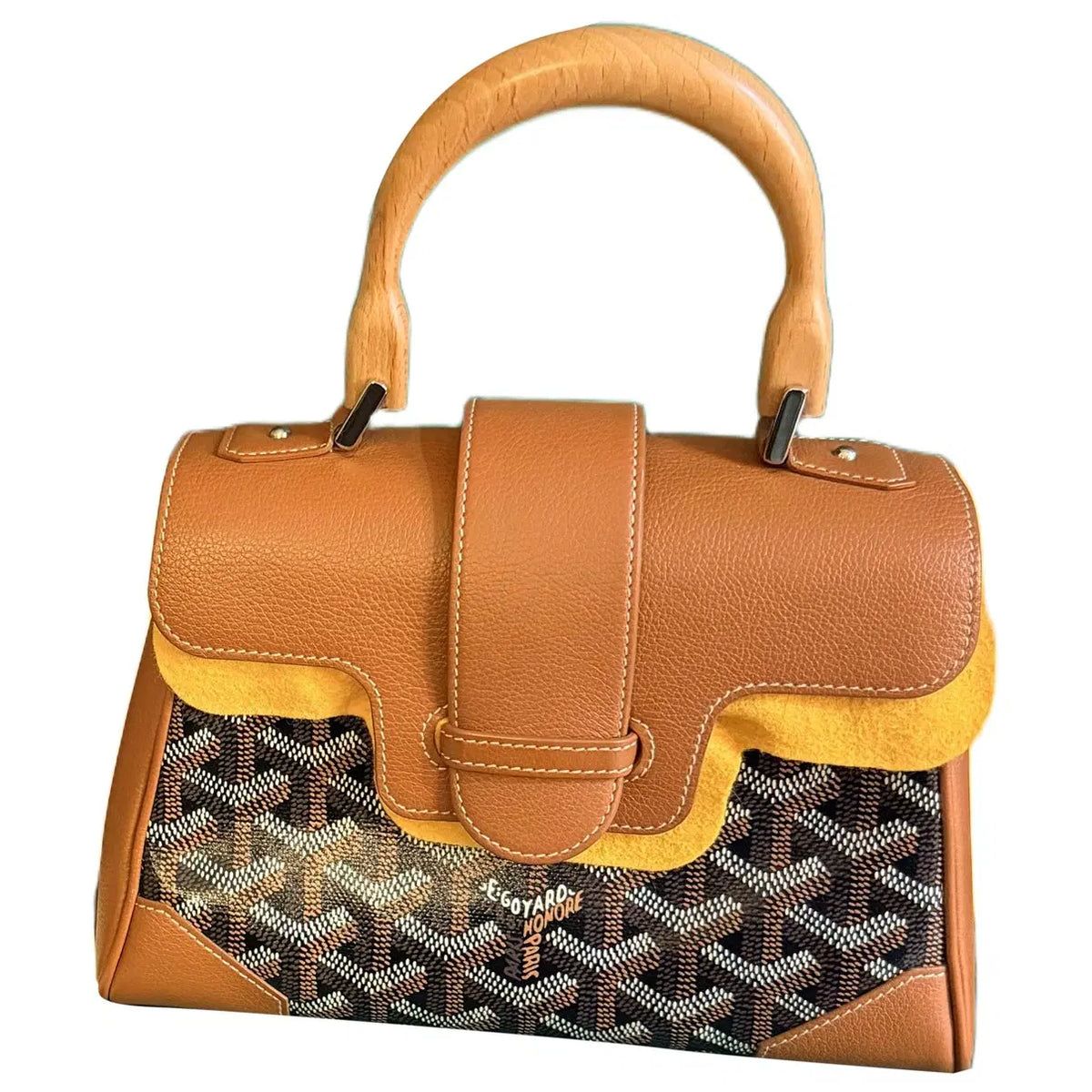 Goyard Saïgon Mini Souple | Black & Tan | Full Set — photo 1